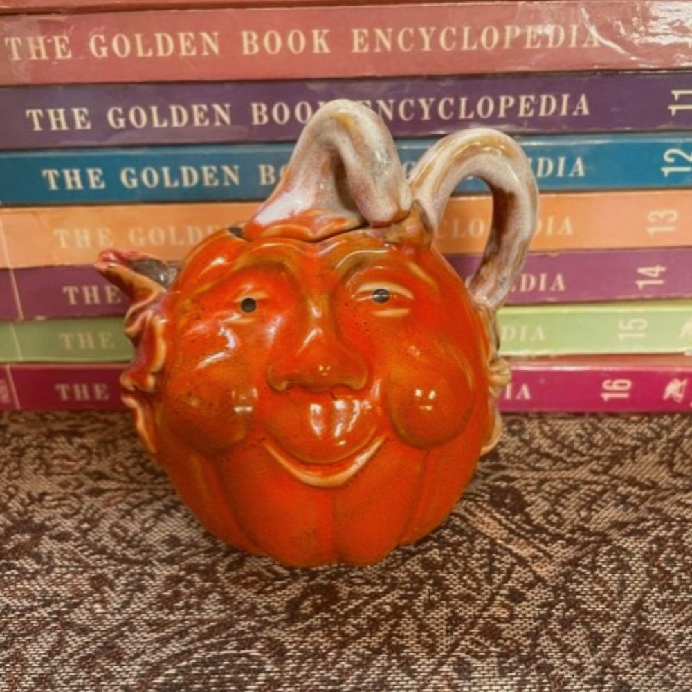 Cute Fall Pumpkin Tea Pot - Picture 2 of 7